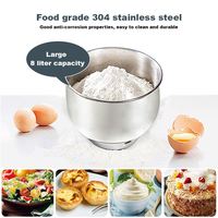 Potente mezclador eléctrico de 8L y 1800W, mezclador planetario para hornear pasteles y pan, electrodomésticos de cocina para el hogar, mezclador de alimentos
