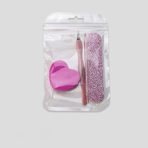 <b>Nail</b> Art Tools <b>Set</b> Glitter Crystal Rhinestone Picker Dotting Pen Heart Shaped Sponge Buffer <b>Nail</b> File Manicure Kit Customized - Product Image 2