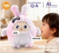 Poupée interactive intelligente à commande vocale IA, jouet en peluche contrôlé par application et Wi-Fi avec yeux émotionnels pour enfants, cadeau éducatif