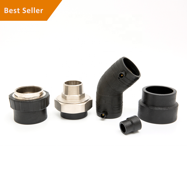 REHOME Wholesale Plumbing Materials 63mm 75mm 90mm Butt Fusion Coupling Elbow Tee Tubera PN10 HDPE Termofusion Fitting
