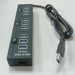 Vente chaude transfrontalière tout nouveau cordon d'alimentation 1M USB 3.0 <span class=keywords><strong>hub</strong></span> 10 ports - Product Image 2