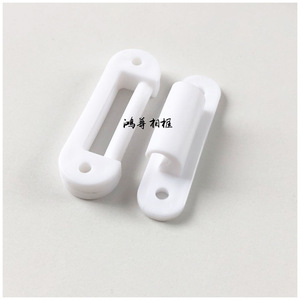 Furniture Hinges <b>Plastic</b> Single <b>Hook</b> Black Set 59mm Length Surface Mount 15kg Load Capacity - Product Image 4