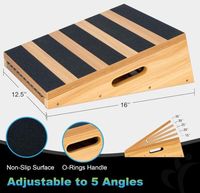 Produits populaires : Planche inclinée professionnelle en bois réglable pour usage domestique et étireur de mollets