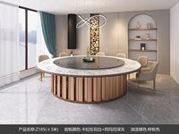 Nouvelle arrivée 2022, table ronde personnalisée pour restaurant de fondue et de shabu-shabu, prix d'usine