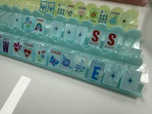 Custom Printed Luxury Acrylic Mahjong Tiles Set for 4 Players with Colorful Game Pieces Carrying Case for Family <b>Entertainment</b> - Product Image 4