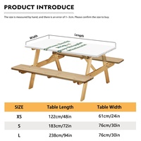 Housse de table de pique-nique de haute qualité, impression à la demande, personnalisation exclusive, grande taille, pratique, idéale pour les pique-niques en plein air