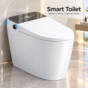 Inodoro Inteligente Moderno con Sensor Automático, Descarga Inteligente, Calefacción Eléctrica, Inodoro Inteligente de una Pieza con Control Remoto - Product Image 2