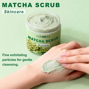 Gommage corporel au matcha en gros avec poudre de coquille de noix et extrait de thé vert – Exfoliant et antioxydant - Product Image 4