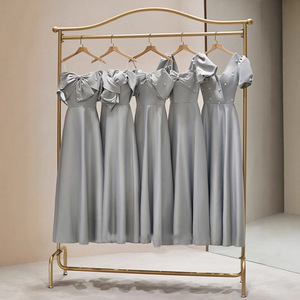 Bridesmaid Dresses A-Line Sweetheart Neckline Natural Waist Polyester Evening Gown Performance Style - Product Image 3