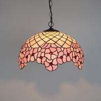 Lustre suspendu en fleurs de cerisier, lustre moderne pour salle à manger, salon, lustre en verre teinté, lampe suspendue