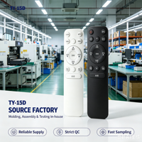 Télécommande universelle anti-choc à code fixe KEYUAN TY-15D pour TV, portée 20m