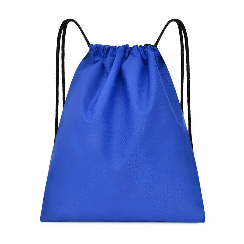 2023 ECO Custom Drawstring Backpack Water Resistant String Bag Sports Gym Sack with Side Pocket for Men Women