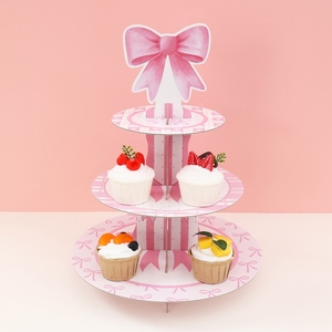 Microstar Réutilisable Arc <span class=keywords><strong>Cupcake</strong></span> Stand Belle Gâteau Dessert Titulaire Affichage pour Baby Shower Anniversaire Décorations - Product Image 1