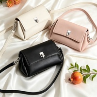 Sac à bandoulière carré classique en cuir véritable pour femme, sacs à main de luxe de créateur avec fermeture éclair, poignée supérieure et bandoulière amovible