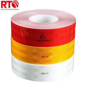 <span class=keywords><strong>Sicurezza</strong></span> stradale certificata da 5.08CM * 45.7M che avverte il suo nastro riflettente per camion con adesione del materiale riflettente scuro - Product Image 3