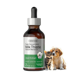 OEM estratto di cardo di latte integratore liquido per cani e gatti supporto immunitario fegato Detox gocce per animali domestici cura della salute e integratori - Product Image 1