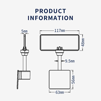 Verrouillage électronique du boulon RFID Container Security Bolt Seal Chip HF E-seal à trois états avec code d'identification univoque