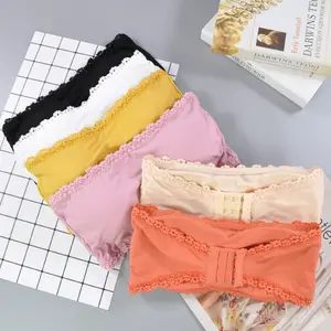 Bra Bandeau Atasan Renda Tanpa Tali, Mode Grosir, Bra Empuk Tanpa Tali Tanpa Tali