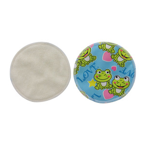 Oubei Washable <b>Nursing</b> <b>Pads</b> 12cm Bamboo Fiber Reusable Absorbent Breastfeeding <b>Pads</b> for Postpartum Milk Leakage - Product Image 5