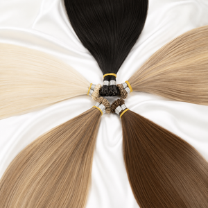 Extensiones de Cabello Humano Remy Europeo Liso Suave de Doble Trama con Queratina I-Tip, Teñibles <span class=keywords><strong>en</strong></span> Todos los Colores, de Fábrica - Product Image 4
