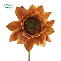 Meilleure vente de papier artificiel fait main géant faux tournesol scène de mariage accessoire d'événement décorations intérieures et extérieures