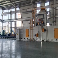 Machine de sablage à convoyeur à rouleaux traversant Q69 pour structures en acier et poutres en H, ligne automatique d'élimination de la rouille Sa 2.5 (CE)