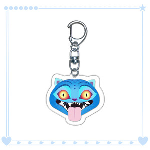 Mèo màu xanh xung quanh quyến rũ túi dễ thương K-POP Thợ Săn Quỷ trong suốt Acrylic Mặt dây chuyền Keychain - Product Image 6