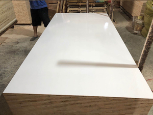 E0 keo Poplar gỗ nhiều lớp melamine khối Hội Đồng Quản trị 18mm trắng bóng - Product Image 5