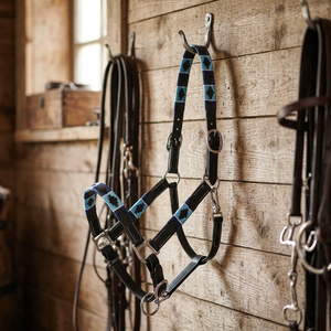 Cabestro de Cuero Premium para Caballos, Ajustable, para Entrenamiento, Equitación, Manejo y Uso Ecuestre - Product Image 3