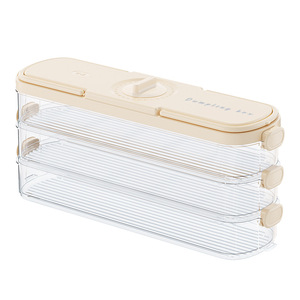 Dumpling Box Multi Layer Food Grade <b>Storage</b> <b>Container</b> With Handle For Refrigerator Preservation Wonton Keeper - Product Image 3