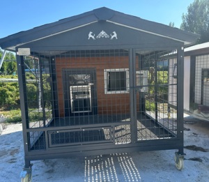 بيت حيوانات أليفة خارجي مقاوم للماء للكلاب والقطط بأحجام صغيرة ومتوسطة وكبيرة - Product Image 3