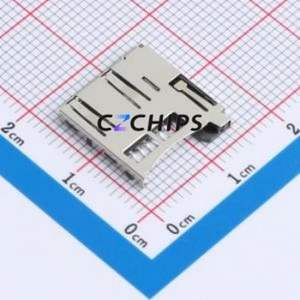 XDTP-1001-098 SD Card / Memory Card Connector SMD Connector Self-Return Type MicroSD Card (TF Card) 1.85mm - Product Image 1