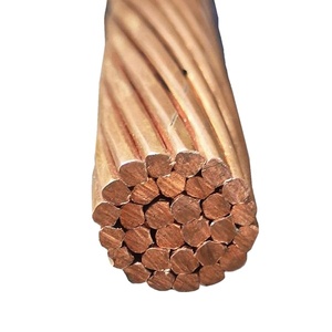 Trần dây dẫn cứng rút ra Trần dây dẫn đồng ASTM B1/B8 hdbc cáp điện clasta 4-4/0 AWG, 250-1000 MCM - Product Image 1