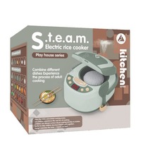 Mini-cuiseur à riz électrique de haute qualité pour enfants, avec fonctions sonores et lumineuses, pour jeu d'imitation de cuisine, électroménager pour enfants
