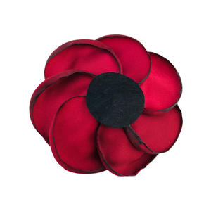 Flor Decorativa de Tela de Satén Europeo con Borde Quemado de 9 cm, Hecha a Mano, para Ropa, Sombreros y Otros Accesorios de Vestir - Product Image 3