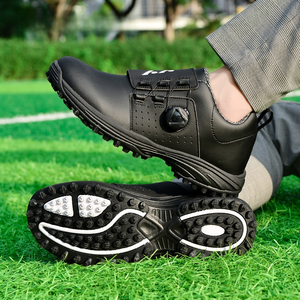 High-Quality <b>Men</b> Golf <b>Shoes</b> Breathable Mesh Waterproof Spiked Rotating Buckle Golf Sports <b>Shoes</b> All-Season Adaptable - Product Image 3