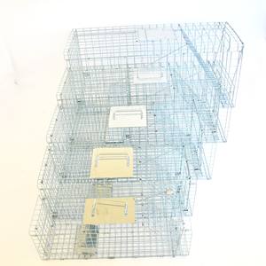 Jaulas <span class=keywords><strong>de</strong></span> metal para animales vivos, trampa para animales humana plegable galvanizada para atrapar <span class=keywords><strong>Hiena</strong></span>, zorro, gatos, perros, jaula <span class=keywords><strong>de</strong></span> ardilla - Product Image 5