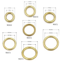 Boucle de sangle en laiton massif durable, boucle coulissante en métal de 17 mm pour sacs ou colliers