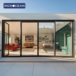 Portes coulissantes <span class=keywords><strong>et</strong></span> levables en aluminium RICHOCEAN AS2047 CE résistantes aux intempéries, triple vitrage, pour patio extérieur - Product Image 3