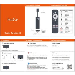 Stick <span class=keywords><strong>TV</strong></span> Android 11 4K à succès, processeur quadricœur Amlogic S905Y4, 2 Go de RAM, 16 Go de stockage, Wi-Fi double bande, BT 5, <span class=keywords><strong>Fire</strong></span> <span class=keywords><strong>TV</strong></span> Stick 4k - Product Image 2