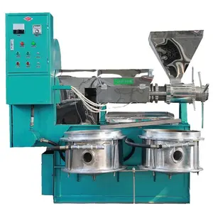 Fully automatic castor spiral oil press sesame seed sunflower oil processing machine