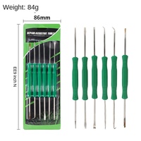 Ensemble d'outils de soudage manuel 6 pièces accessoires en acier inoxydable pour le nettoyage des PCB réparation de circuits imprimés à dessouder 1 an