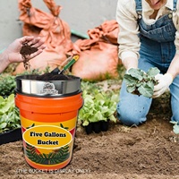 Tamis à terre de 11 pouces en acier inoxydable pour jardin, idéal pour le compost, le sable et le criblage des roches, compatible avec les seaux de 5 gallons