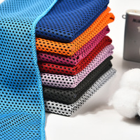 FF4577 microfibre Fitness Yoga course entraînement Gym serviette de sport été cou visage doux respirant froid glace refroidissement serviette