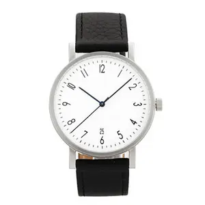 Bonill Watch OEM Logo quartz movement mineral glass leather wrist watch