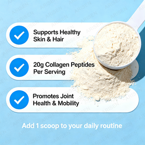 Pó de Colágeno OEM Glow Up, Venda Quente no Reino Unido, Vitaminas Essenciais para Estudantes Universitários, Rotina Diária, Certificado HALAL ISO - Product Image 3