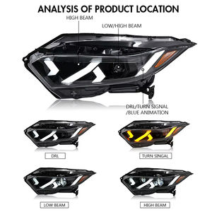 Faro Led para Honda Vezel <span class=keywords><strong>HRV</strong></span> 2019 <span class=keywords><strong>2020</strong></span> 2021 2022, faro delantero LED para proyector DRL, lámpara de señal de giro, faro automático de 12V - Product Image 3