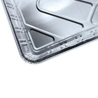 Verdickte Extra Große Rechteckige Aluminium-Einwegbox für BBQ-Spieße & Hummer ohne Beschichtung