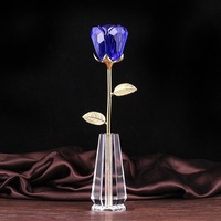 Rose en cristal d'améthyste pour elle - Cadeau d'anniversaire unique avec énergie spirituelle des chakras pour la remise des diplômes, la fête des pères, Halloween