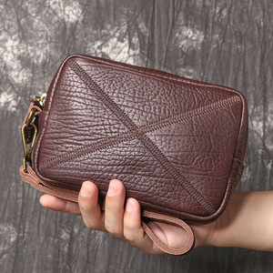 Men Genuine Leather Chest Bag First Layer Cowhide Outdoor Casual Crossbody Bag Multifunction Shoulder <b>Small</b> <b>Backpack</b> - Product Image 6